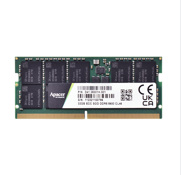 Apacer宇瞻/DDR5 Wide Temp. ECC SODIMM工规宽温内存条