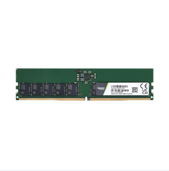 Apacer宇瞻/DDR5 Wide Temp. ECC UDIMM工规宽温内存条