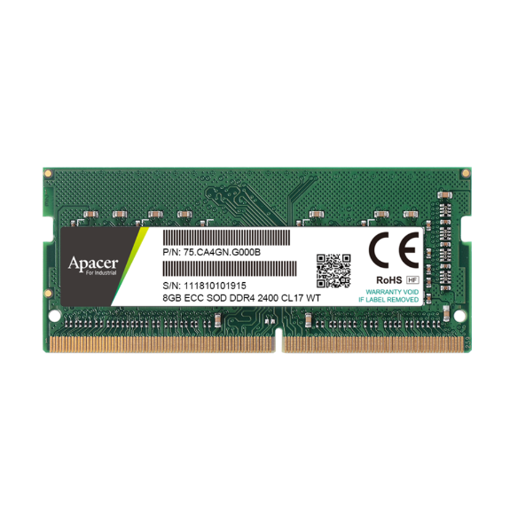 Apacer宇瞻/DDR4 宽温 ECC SODIMM工规宽温内存条