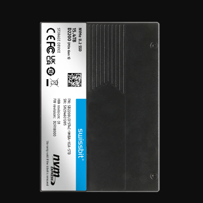 Swissbit 2.5英寸U.2 PCIe固态硬盘D2200