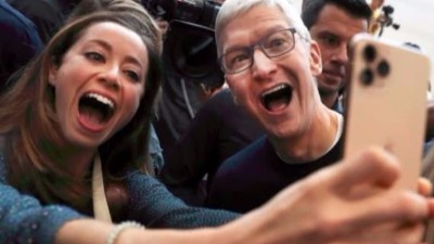 iPhone 11发布刺激股价上涨 苹果市值又破1万亿美元
