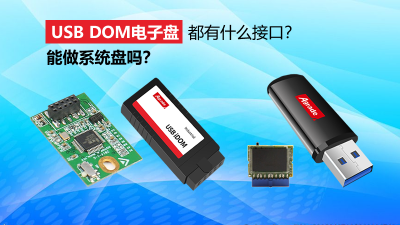 USB DOM电子盘都有什么接口？能做系统盘吗？